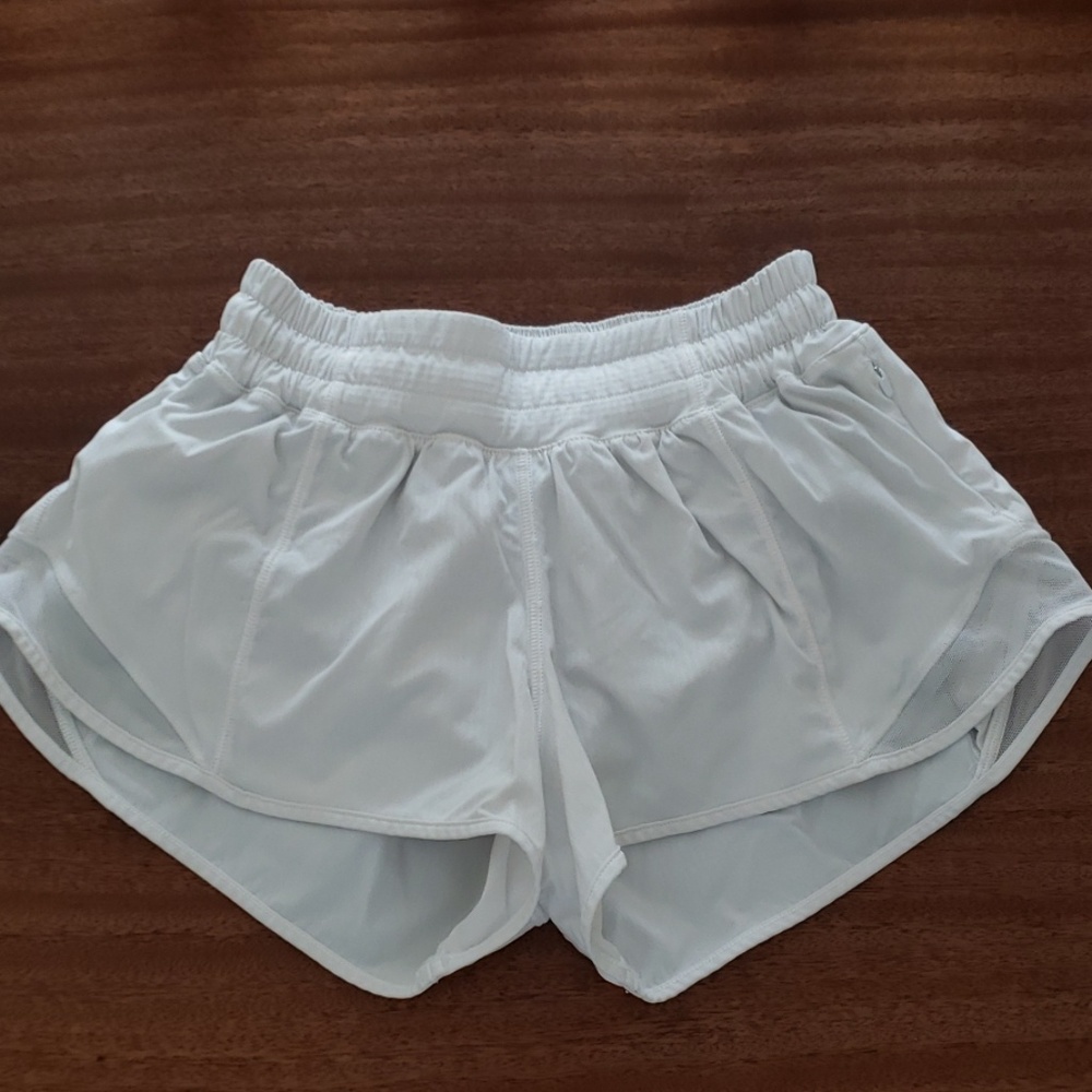 White Lululemon size 2 athletic shorts
